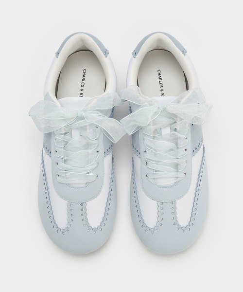 CHARLES & KEITH（チャールズ & キース）の「ハート シアーレーススニーカー（スニーカー・レディース・ホワイト/ライトピンク/ライトブルー・25cm/24.5cm/23.5cm/23cm/25.5cm/22.5cm）」の21枚目の写真