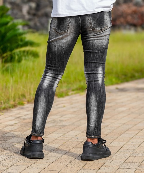 adamsJUGGLER(アダムスジャグラー)の「H.P.C デニムロングパンツ(デニムパンツ・メンズ・インディゴブルー/ブラック・XXL/XL/L/M/S)」の7枚目の写真