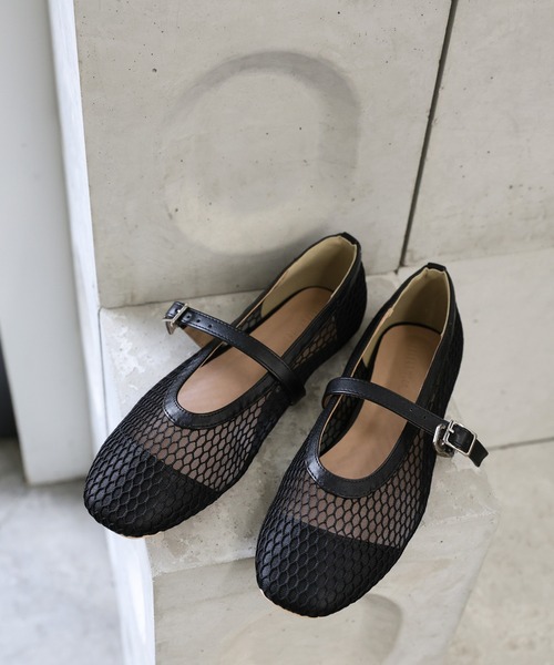 select MOCA（セレクトモカ）の「メッシュフラットパンプス（パンプス・レディース・ブラック・SMALL/MEDIUM/LARGE）」の7枚目の写真