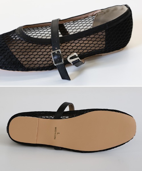 select MOCA（セレクトモカ）の「メッシュフラットパンプス（パンプス・レディース・ブラック・SMALL/MEDIUM/LARGE）」の12枚目の写真