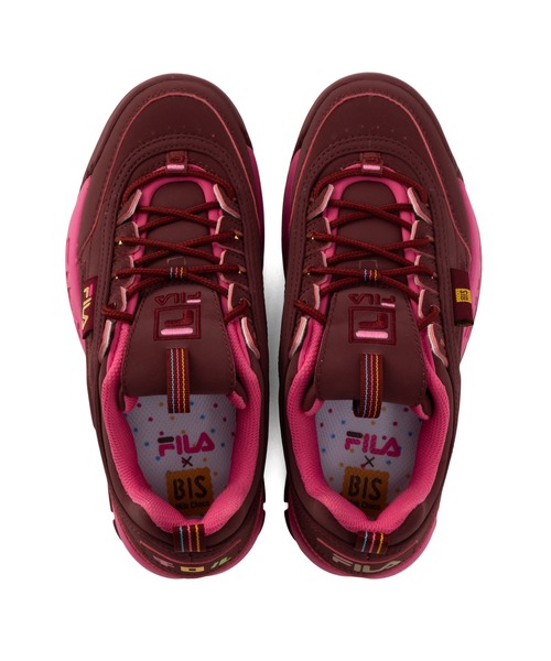 FILAスニーカーDISRUPTOR II X TIROL　レッド FILA（フィラ）の「【コラボ】 ディスラプター2 × チロル