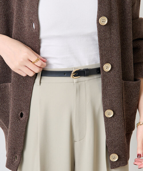 レザーカーブバックルベルト（ベルト）｜PAPILLONNER（パピヨネ）