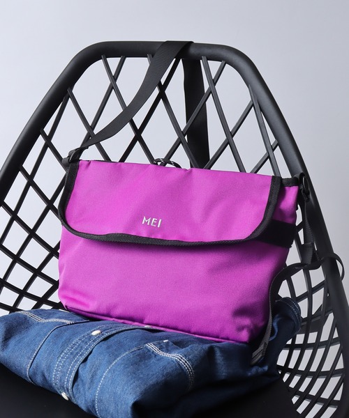 MEI（メイ）の「MESSENGER　メッセンジャーBAG（メッセンジャーバッグ・メンズ・ライトパープル/ベージュ/オリーブドラブ/ネイビー・FREE）」の4枚目の写真