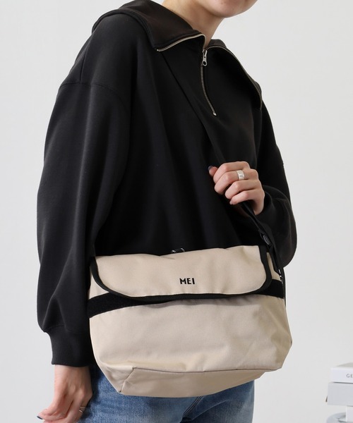 MEI（メイ）の「MESSENGER　メッセンジャーBAG（メッセンジャーバッグ・メンズ・ライトパープル/ベージュ/オリーブドラブ/ネイビー・FREE）」の22枚目の写真