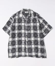 ATELANE | 【ATELANE】スクエアジャガード ショートスリーブ/オープンカラーシャツ(シャツ/ブラウス)