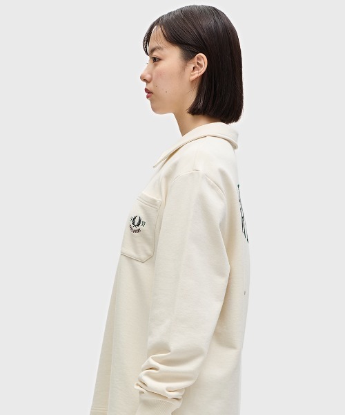 ★FRED PERRY Embroidered Champion Sweatshirt 関税込★ Embroidered Champion Half Zip Sweatshirt(M K22：OXBLOOD