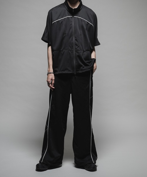 CASPER JOHN(キャスパージョン)の「Piping stitch track pants/パイピングステッチトラックパンツ(その他パンツ・メンズ・ブラック/グレー・X-SMALL/SMALL/MEDIUM/LARGE)」の5枚目の写真