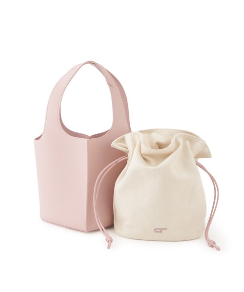 ADAM ET ROPE'(アダムエロペ)の「【サステナブル】ポーチセットハートバケットバッグ(ハンドバッグ・レディース・ブラック/ピンク/オフホワイト・FREE)」の14枚目の写真