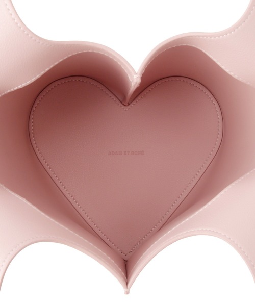 ADAM ET ROPE'(アダムエロペ)の「【サステナブル】ポーチセットハートバケットバッグ(ハンドバッグ・レディース・ブラック/ピンク/オフホワイト・FREE)」の20枚目の写真