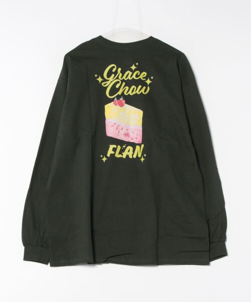 Mag.(マグ)の「【GRACE CHOW FLAN】 L/S プリントTシャツ(Tシャツ/カットソー・レディース・オレンジ/グリーン・X-LARGE/LARGE)」の11枚目の写真