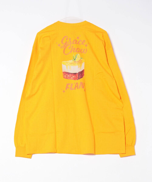 Mag.(マグ)の「【GRACE CHOW FLAN】 L/S プリントTシャツ(Tシャツ/カットソー・レディース・オレンジ/グリーン・X-LARGE/LARGE)」の12枚目の写真
