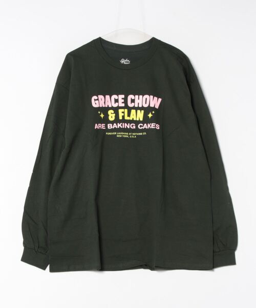 Mag.(マグ)の「【GRACE CHOW FLAN】 L/S プリントTシャツ(Tシャツ/カットソー・レディース・オレンジ/グリーン・X-LARGE/LARGE)」の10枚目の写真