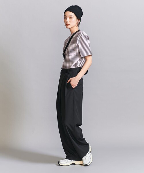 BEAUTY&YOUTH UNITED ARROWS(ビューティーアンドユースユナイテッドアローズ)の「ポプリン 2タック ラップパンツ -ウォッシャブル-(スラックス・レディース・ブラック/グレー/ダークブラウン・S/XS/L/M)」の18枚目の写真