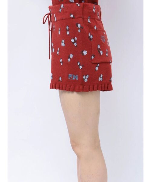 jouetie（ジュエティ）の「【jouetie×HTH】フリルフラワーニットパンツ【コラボ/セットアップ対応】（その他パンツ・レディース・レッド/アイボリー・MEDIUM）」の13枚目の写真