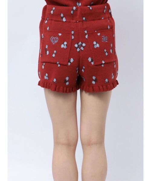 jouetie（ジュエティ）の「【jouetie×HTH】フリルフラワーニットパンツ【コラボ/セットアップ対応】（その他パンツ・レディース・レッド/アイボリー・MEDIUM）」の14枚目の写真