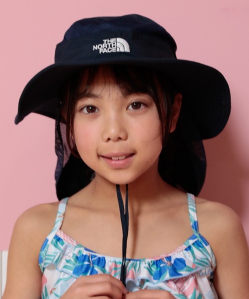 THE NORTH FACE（ザノースフェイス）の「THE NORTH FACE ザ・ノース・フェイス 帽子 ハット キッズ K SUNSHIELD HAT サンシールドハット NNJ02521（ハット・キッズ・ダークベージュ/ネイビー/ライトパープル・M/L/S）」の13枚目の写真