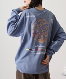 FUNALIVE | ヘビーウエイト刺繍＆プリント ワイドシルエットロングスリーブTシャツ(Tシャツ/カットソー)