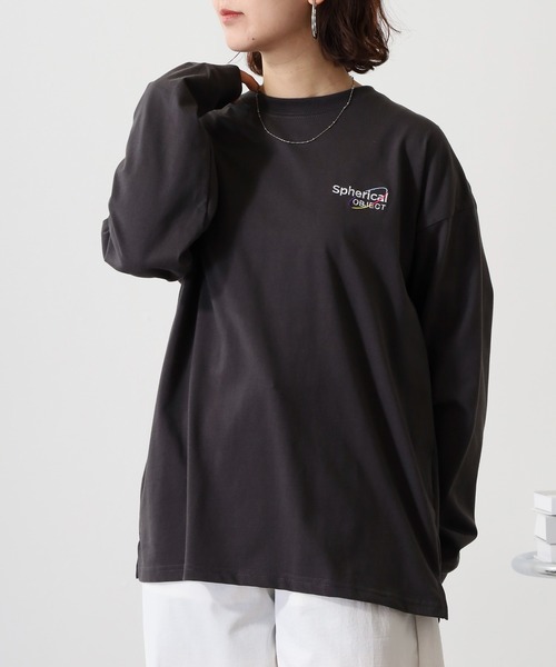 FUNALIVE（ファンアライブ）の「ヘビーウエイト刺繍＆プリント ワイドシルエットロングスリーブTシャツ（Tシャツ/カットソー・メンズ・ホワイト/ライトブラック/スミクロ/ブルー系その他/ブラック/サックスブルー/ブラック系その他2/ホワイト系その他2・M/L/LL）」の17枚目の写真