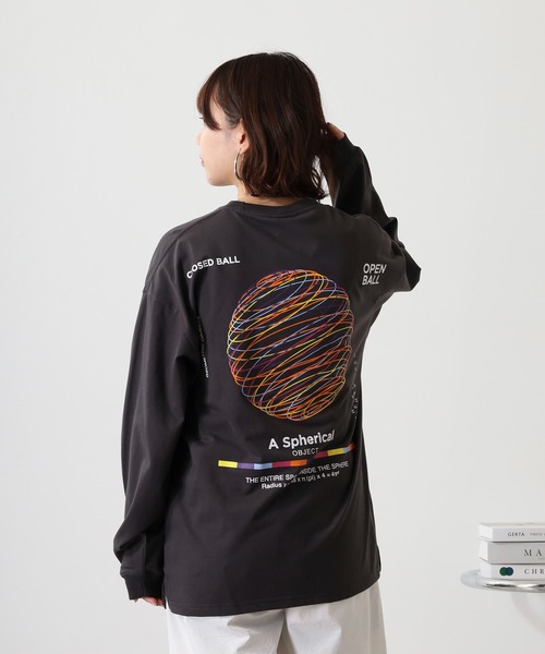 FUNALIVE（ファンアライブ）の「ヘビーウエイト刺繍＆プリント ワイドシルエットロングスリーブTシャツ（Tシャツ/カットソー・メンズ・ホワイト/ライトブラック/スミクロ/ブルー系その他/ブラック/サックスブルー/ブラック系その他2/ホワイト系その他2・M/L/LL）」の20枚目の写真