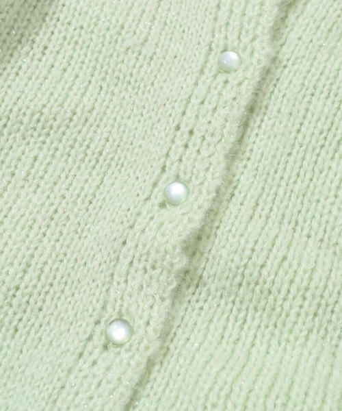 flower（フラワー）の「ブロッサムオーロラニット2（ニット/セーター・レディース・ホワイト/グリーン・FREE）」の5枚目の写真