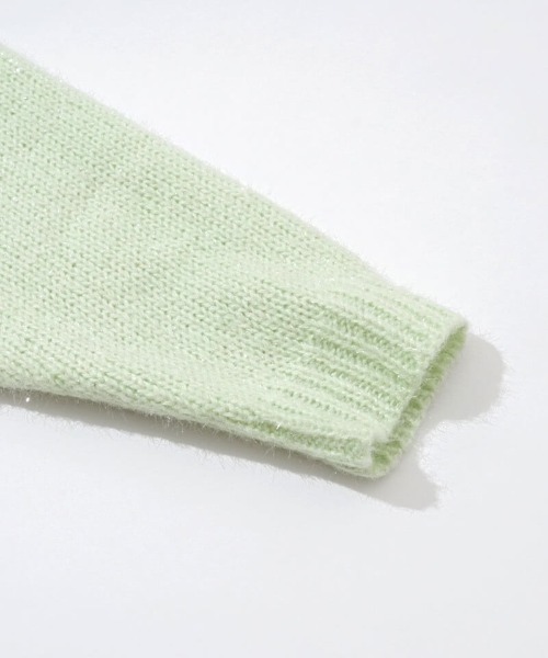 flower（フラワー）の「ブロッサムオーロラニット2（ニット/セーター・レディース・ホワイト/グリーン・FREE）」の8枚目の写真