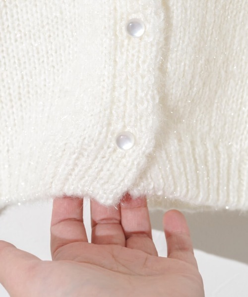 flower（フラワー）の「ブロッサムオーロラニット2（ニット/セーター・レディース・ホワイト/グリーン・FREE）」の13枚目の写真