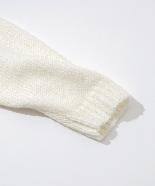 flower（フラワー）の「ブロッサムオーロラニット2（ニット/セーター・レディース・ホワイト/グリーン・FREE）」の14枚目の写真