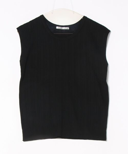 Asterellivi(アステレリビ)の「サマーニット半袖カットソー(Tシャツ/カットソー・レディース・ブラック/ブルー/モカ/ホワイト・FREE)」の7枚目の写真