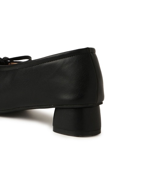 ROPE' PICNIC(ロペピクニック)の「リボンギャザーミドルヒールパンプス(パンプス・レディース・ブラック/キナリ・S/M/L)」の22枚目の写真