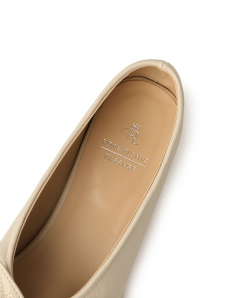 ROPE' PICNIC(ロペピクニック)の「リボンギャザーミドルヒールパンプス(パンプス・レディース・ブラック/キナリ・S/M/L)」の15枚目の写真