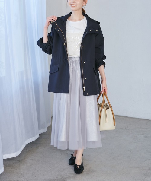 ROPE' PICNIC(ロペピクニック)の「リボンギャザーミドルヒールパンプス(パンプス・レディース・ブラック/キナリ・S/M/L)」の5枚目の写真