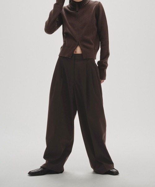 todayful Lightweight Tuck Trousers ブラック TODAYFUL/トゥデイフル】Lightweight Tuck Trousers/タック