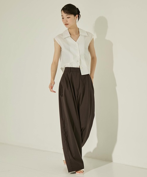TODAYFUL/トゥデイフル】Lightweight Tuck Trousers/タック