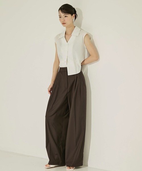 TODAYFUL/トゥデイフル】Lightweight Tuck Trousers/タックトラウザー