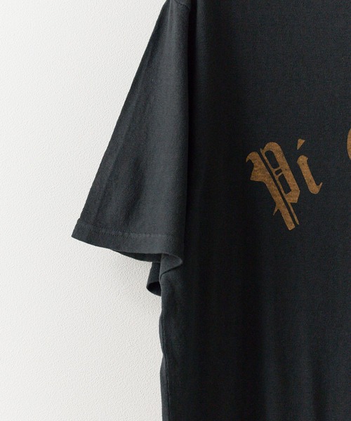 REMI RELIEF(レミレリーフ)の「REMI RELIEF/レミレリーフ リサイクル天竺スペシャル加工T(Pi Epsilon) Tシャツ(Tシャツ/カットソー・メンズ・ヘザーグレー/ブラック/オートミール・M/L/XL)」の9枚目の写真