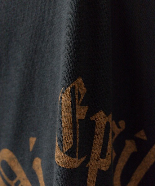 REMI RELIEF(レミレリーフ)の「REMI RELIEF/レミレリーフ リサイクル天竺スペシャル加工T(Pi Epsilon) Tシャツ(Tシャツ/カットソー・メンズ・ヘザーグレー/ブラック/オートミール・M/L/XL)」の11枚目の写真