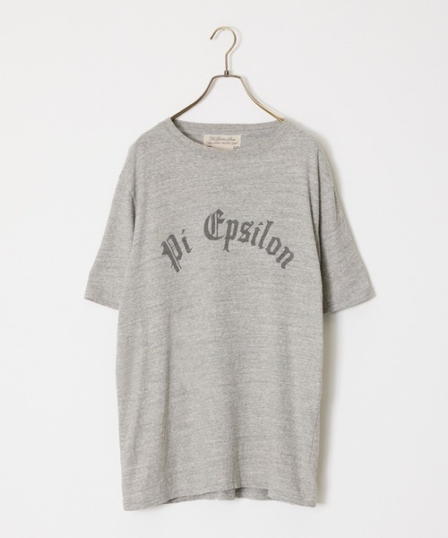 REMI RELIEF(レミレリーフ)の「REMI RELIEF/レミレリーフ リサイクル天竺スペシャル加工T(Pi Epsilon) Tシャツ(Tシャツ/カットソー・メンズ・ヘザーグレー/ブラック/オートミール・M/L/XL)」の5枚目の写真
