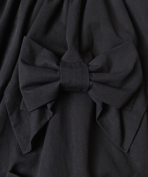 HOLIDAY（ホリデイ）の「BOW STRAP CULOTTES PANTS ボウストラップキュロットパンツ（その他パンツ・レディース・ブラック/グレイッシュベージュ・ONE SIZE）」の6枚目の写真