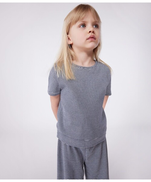 PETIT BATEAU（プチバトー）の「パジャマ（ルームウェア/パジャマ・キッズ・ブルー系その他・6YEAR/8YEAR/10YEAR/12YEAR）」の2枚目の写真
