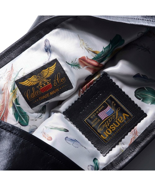 VANSON(ヴァンソン)の「× VANSON LEATHER TOTE BAG <LARGE>(トートバッグ・メンズ・ブラック・FREE)」の7枚目の写真