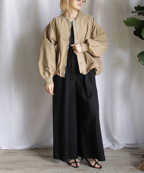 kese-moi(ケセモイ)の「ダメージバルーンブルゾン(ブルゾン・レディース・ベージュ/カーキ・FREE)」の6枚目の写真