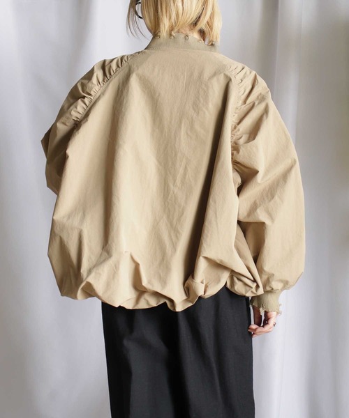 kese-moi(ケセモイ)の「ダメージバルーンブルゾン(ブルゾン・レディース・ベージュ/カーキ・FREE)」の12枚目の写真