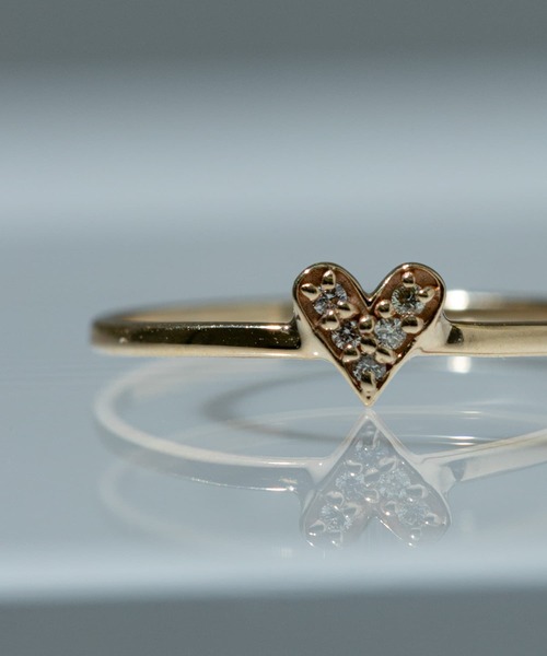 URBAN RESEARCH（アーバンリサーチ）の「ff by decor urban research　dia petit heart ring（リング・レディース・ゴールド・11/5/9）」の2枚目の写真