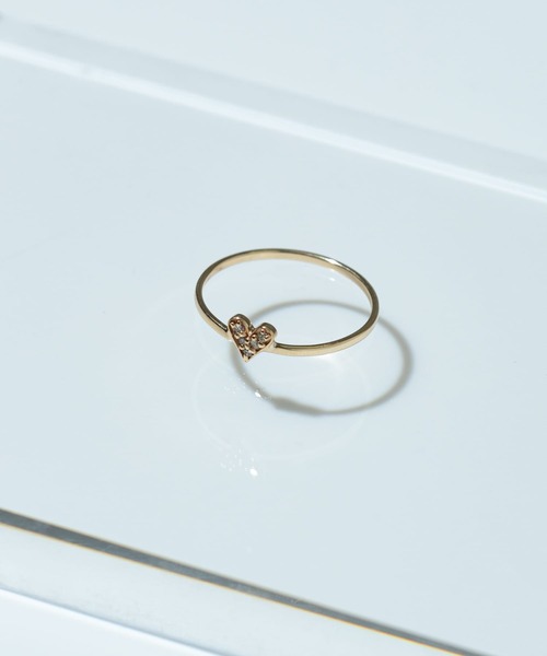 URBAN RESEARCH（アーバンリサーチ）の「ff by decor urban research　dia petit heart ring（リング・レディース・ゴールド・11/5/9）」の4枚目の写真