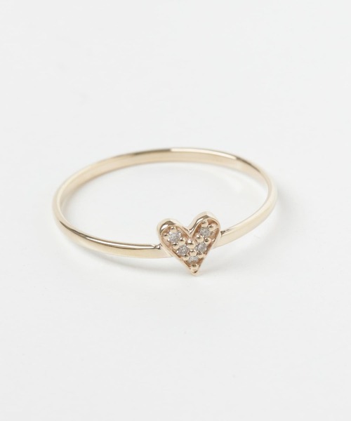 URBAN RESEARCH（アーバンリサーチ）の「ff by decor urban research　dia petit heart ring（リング・レディース・ゴールド・11/5/9）」の7枚目の写真