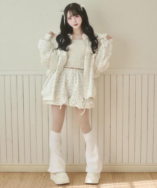 Whinny(ホワイニー)の「Whinny/ベイビーフラワーパンチィ(その他パンツ・レディース・ブラック/ホワイト/その他1・FREE)」の4枚目の写真