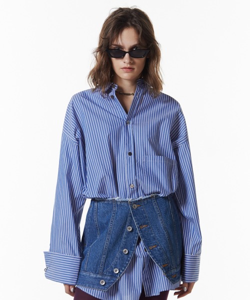 JOSEMOON STRIPE SHIRT/ジョゼムーンストライプシャツ（シャツ