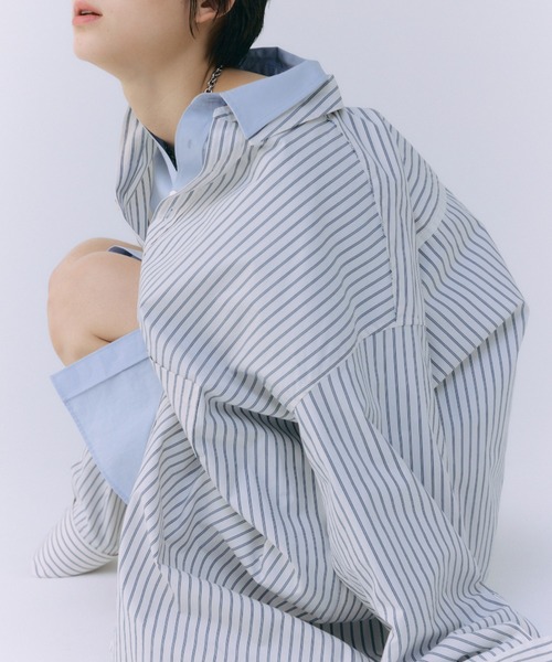 JOSEMOON STRIPE SHIRT ミント