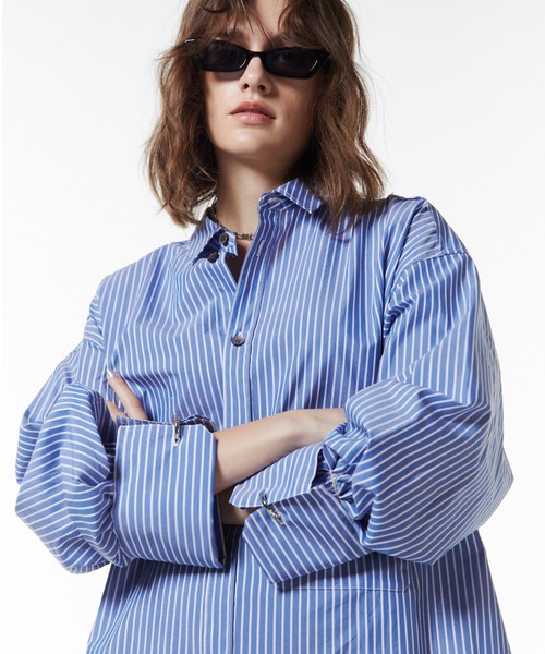 新品　JOSEMOON STRIPE SHIRT JOSEMOON STRIPE SHIRT/ジョゼムーンストライプシャツ（シャツ