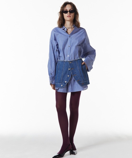 新品　JOSEMOON STRIPE SHIRT JOSEMOON STRIPE SHIRT/ジョゼムーンストライプシャツ（シャツ